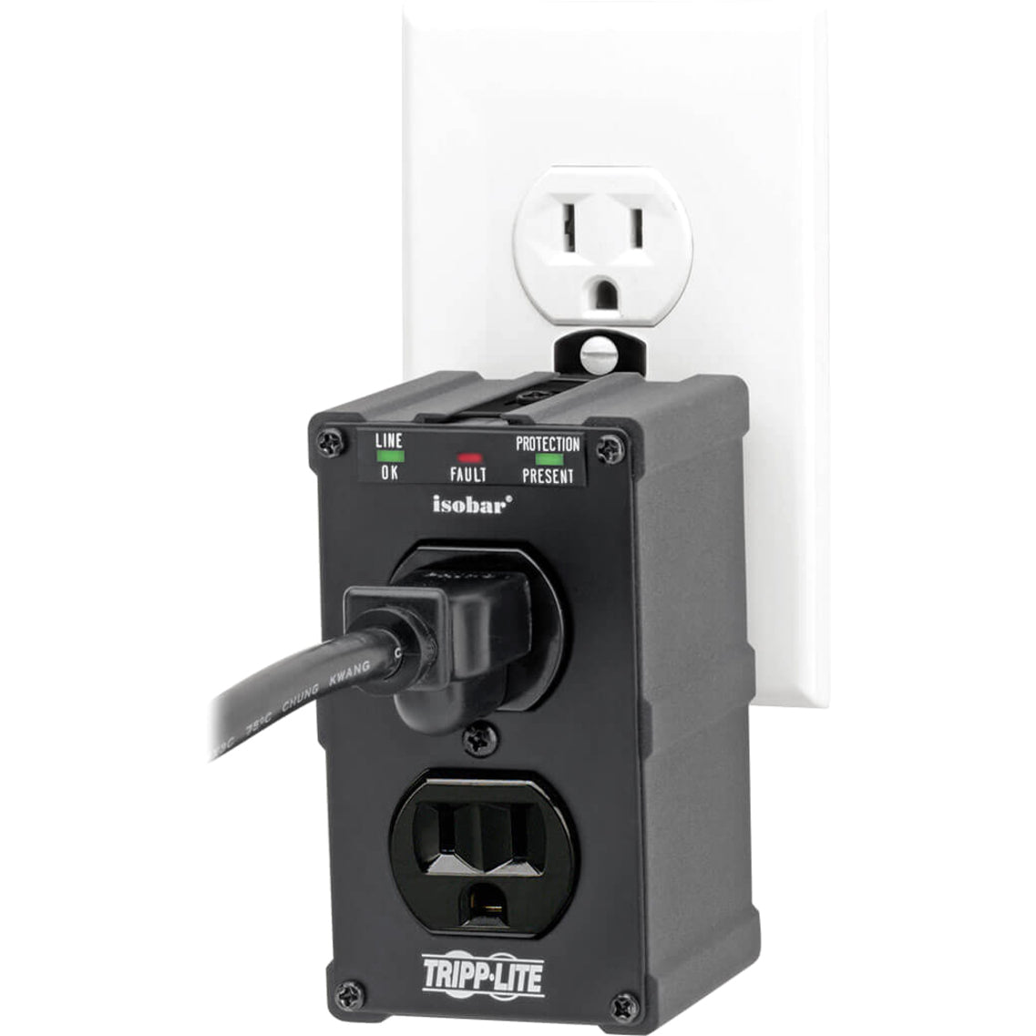 Tripp Lite ULTRABLOK Isobar Premium 2-Outlets Surge Suppressor, Protect Your Electronics