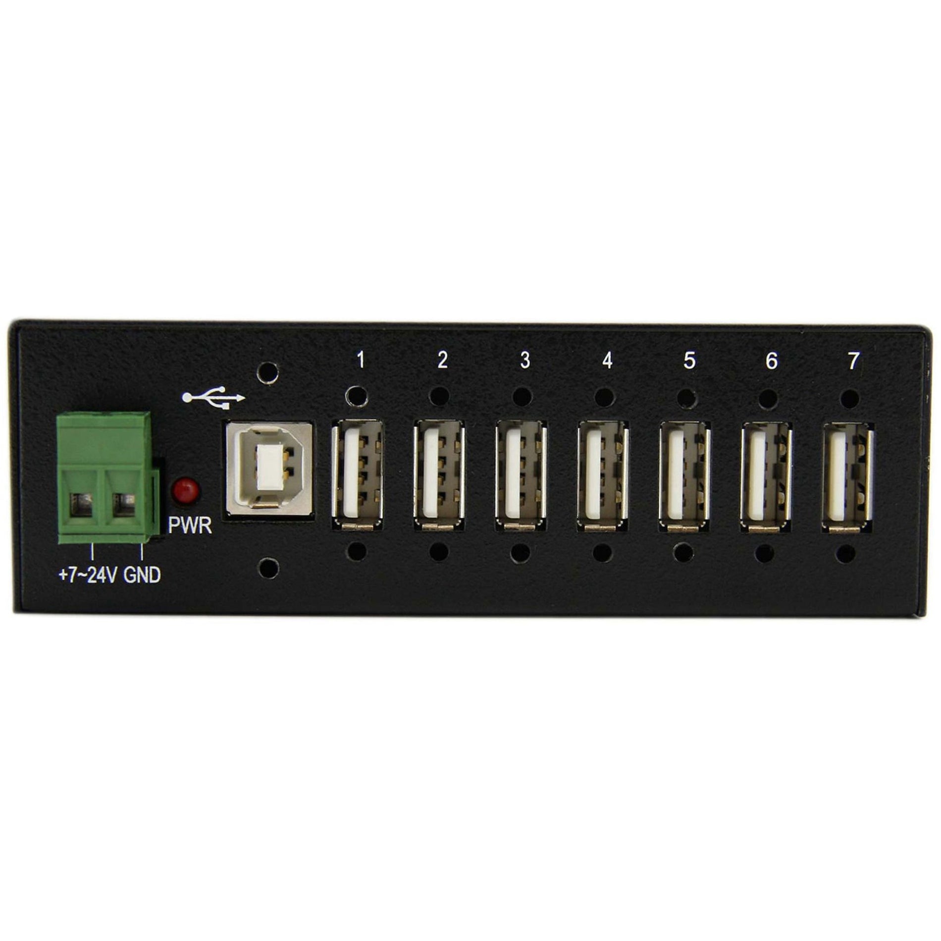 StarTech.com ST7200USBM Mountable Rugged Industrial 7 Port USB Hub, 2 Year Warranty, Surge Protection