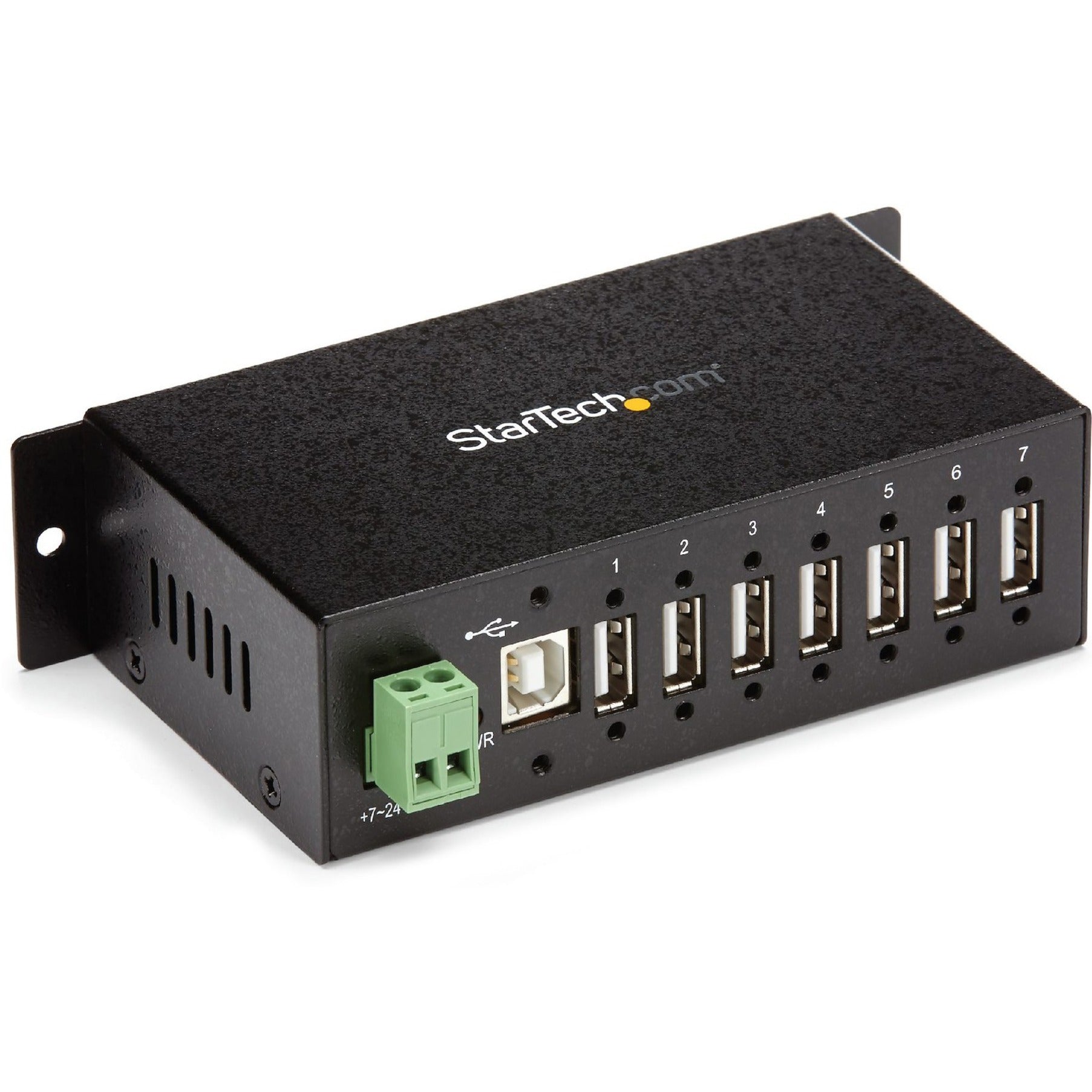 StarTech.com ST7200USBM Mountable Rugged Industrial 7 Port USB Hub, 2 Year Warranty, Surge Protection