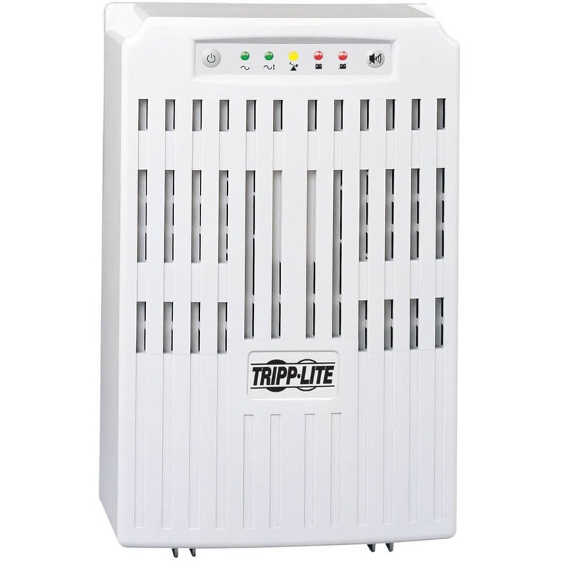 Front view of Tripp Lite SMART2200VS UPS showing LED status panel and ventilated design