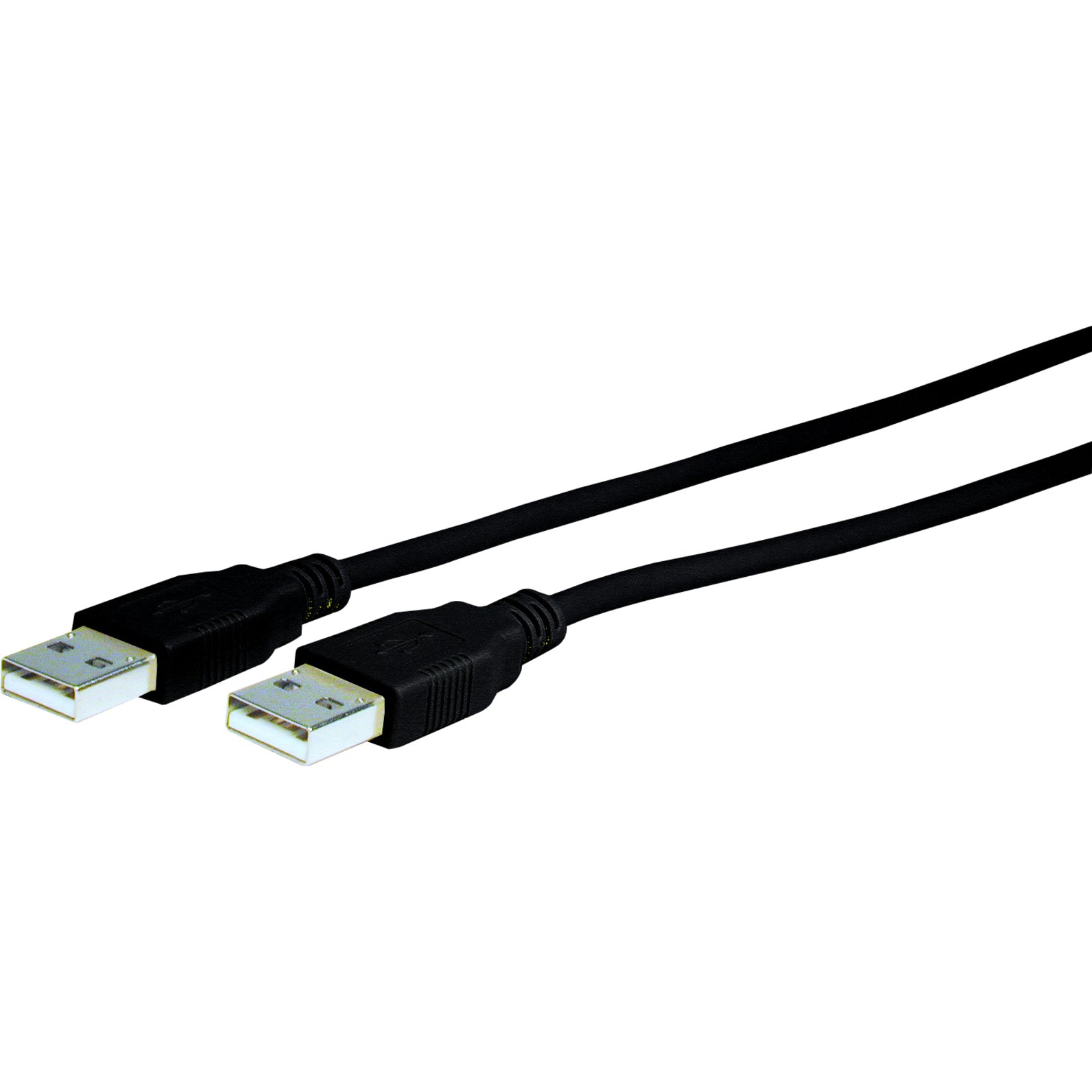 USB 2.0 A to A 케이블 3피트 고속 데이터 전송 스트레인 릴리프 몰딩 검정색