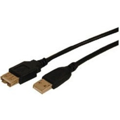 Comprehensive USB2AAMF10ST USB 2.0 A Male to A Female Cable 10ft, Strain Relief, Molded, 480 Mbit/s Data Transfer Rate