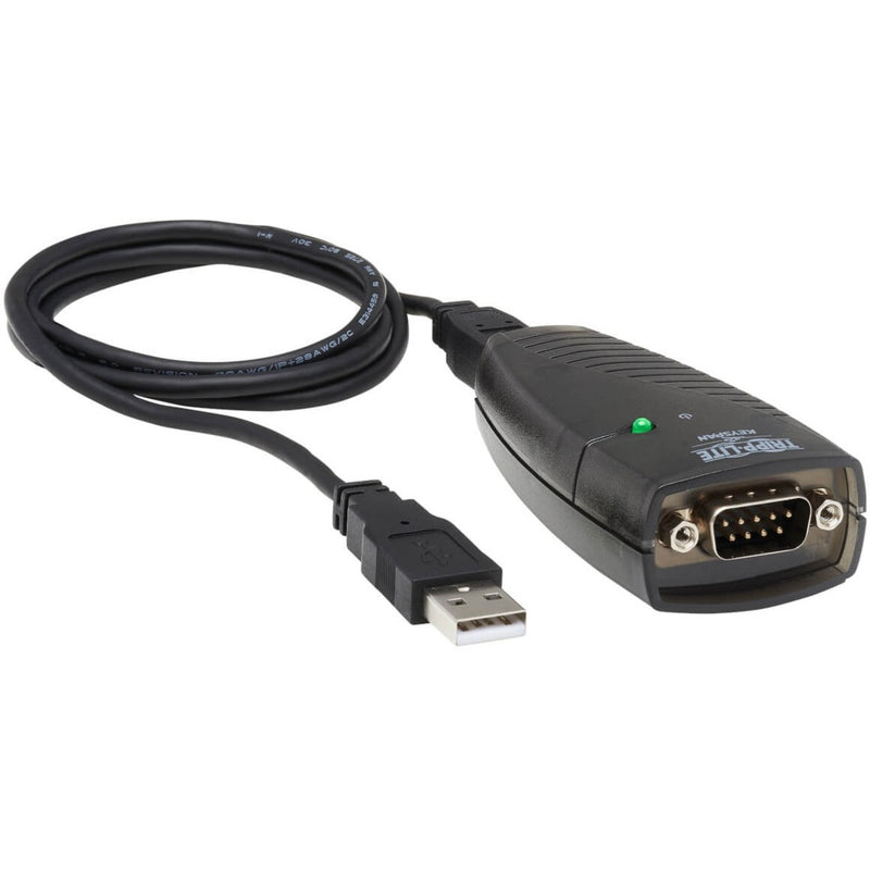 Front view of Keyspan USA-19HS USB to Serial adapter with cable