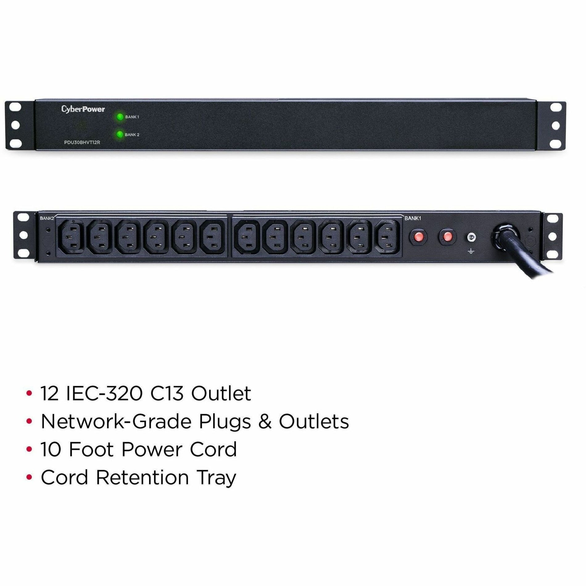 ไซเบอร์พาวเวอร์ PDU30BHVT12R 200 - 230 VAC 30A PDU เบสิก ยกเลิก