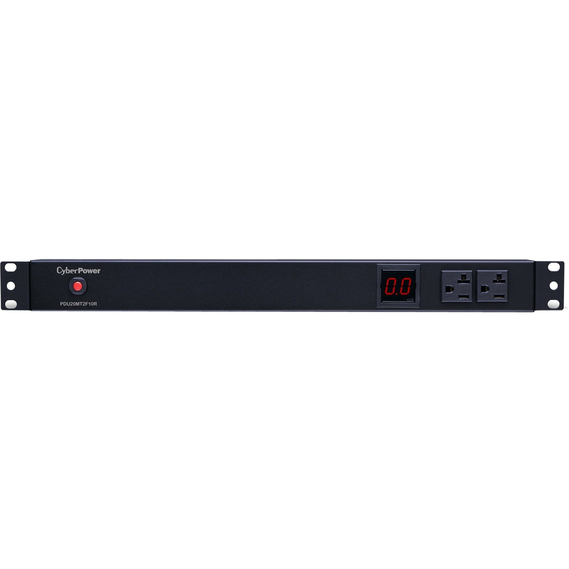 CyberPower PDU20MT2F10R Metered PDU, 12-Outlets, 20A, 120V AC, Rack-mountable