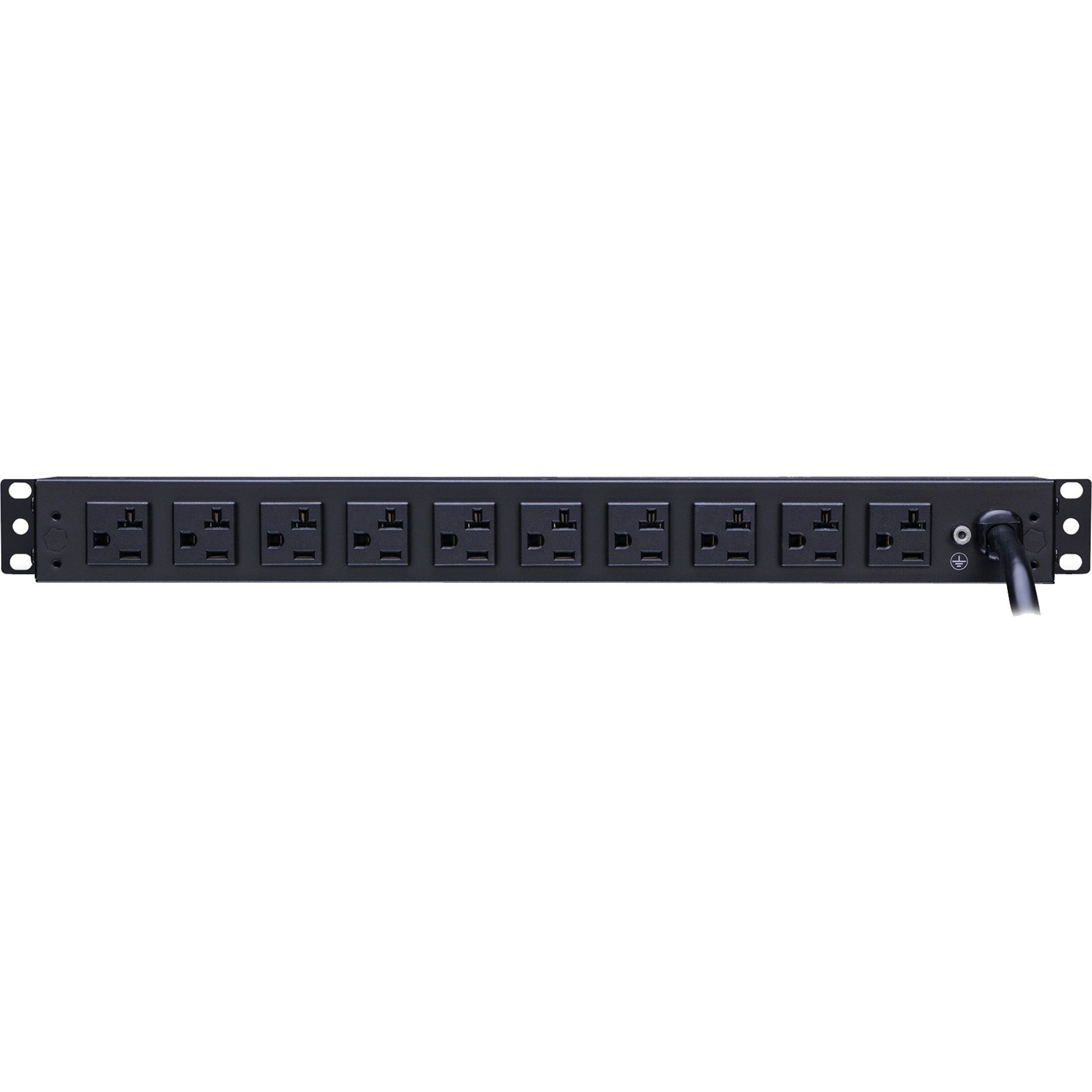 CyberPower PDU20MT2F10R Metered PDU 12-Outlets 20A 120V AC Rack-mountable CyberPower PDU20MT2F10R PDU mesuré 12 prises 20A 120V AC Montable en rack