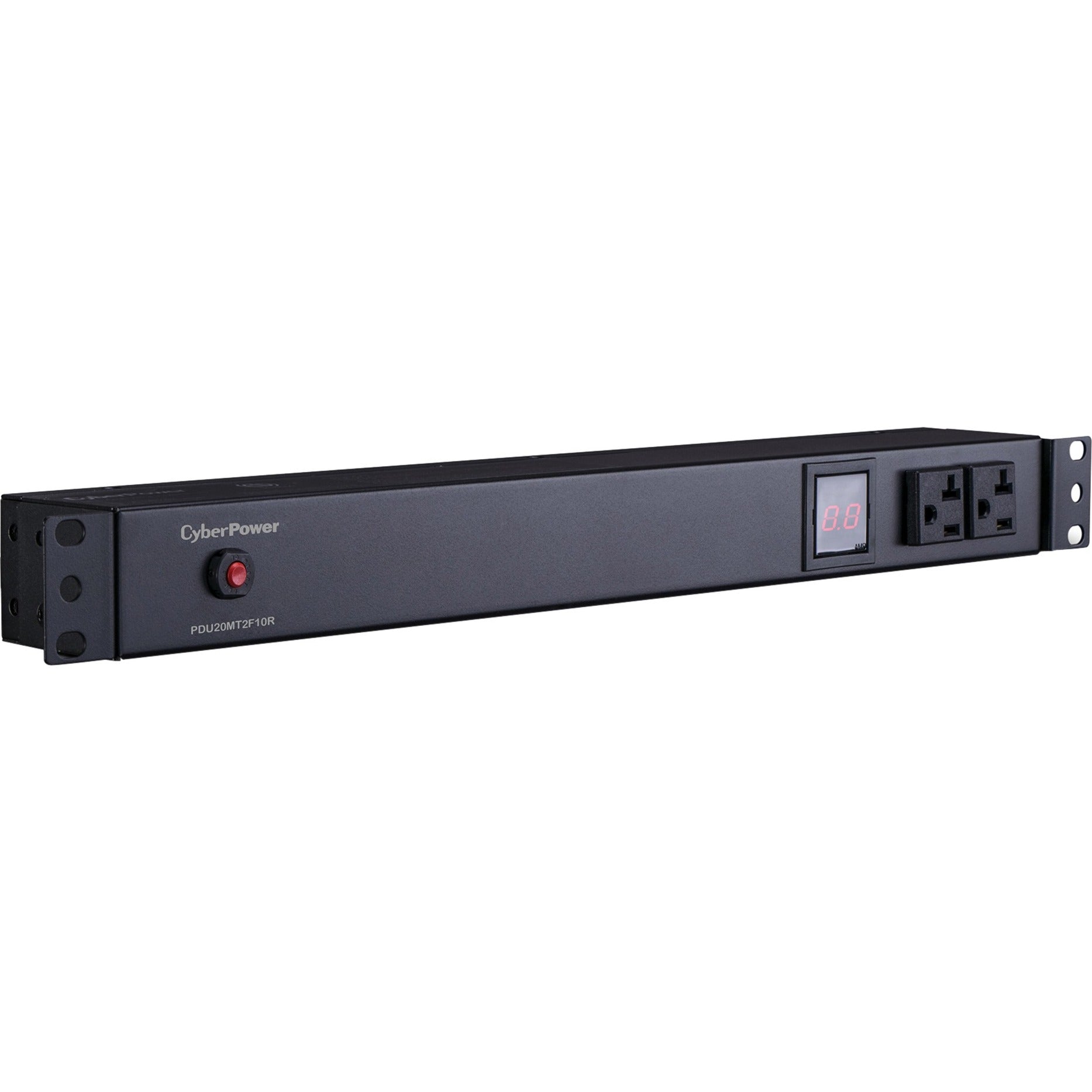 CyberPower PDU20MT2F10R Metered PDU 12-Outlets 20A 120V AC Rack-mountable