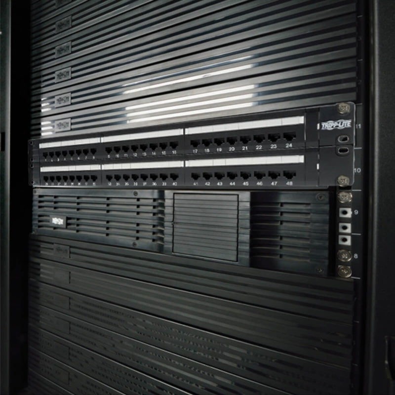 N252-048 installed in enterprise rack showing integration with existing infrastructure