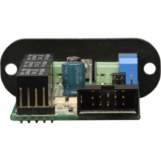 Internal circuit board view of RELAYIOMINI showing electronic components and connectors