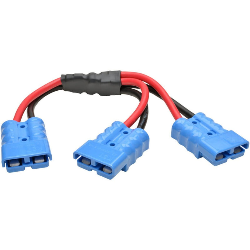 Tripp Lite 48VDCSPLITTER Y-cable with three blue Anderson connectors and red/black cabling