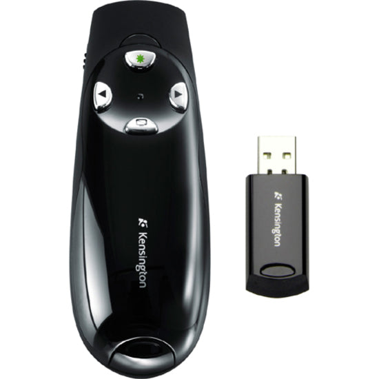 Kensington K72353US Wireless Presenter Pro with Green Laser, 150 ft Wireless Range, Battery Indicator