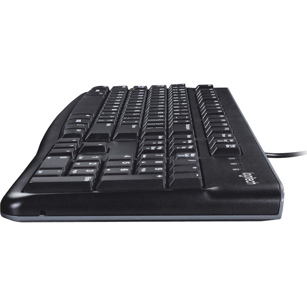 Logitech 920-002478 K120 Plug-and-Play USB Keyboard, Low-profile Keys, Spill Resistant, Quiet Keys, Adjustable Tilt, Full-size Keyboard, Numeric Keypad