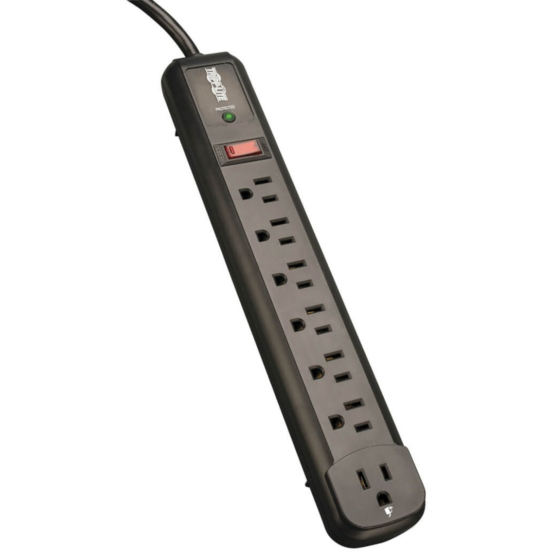 Tripp Lite TLP74RB Protect It! 7-outlet Surge Suppressor, 1080J, 5-Year Warranty