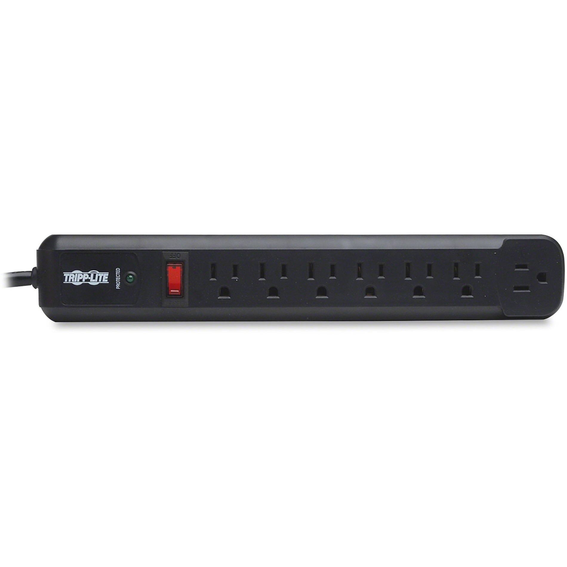 Tripp Lite TLP74RB Protect It! 7-outlet Surge Suppressor, 1080J, 5-Year Warranty