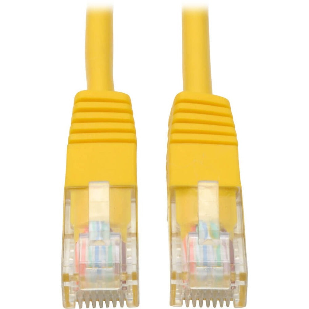 Tripp Lite N002-006-YW Cat5e UTP Patch Cable, 6 ft, Yellow, Molded RJ45 M/M Patch Cord