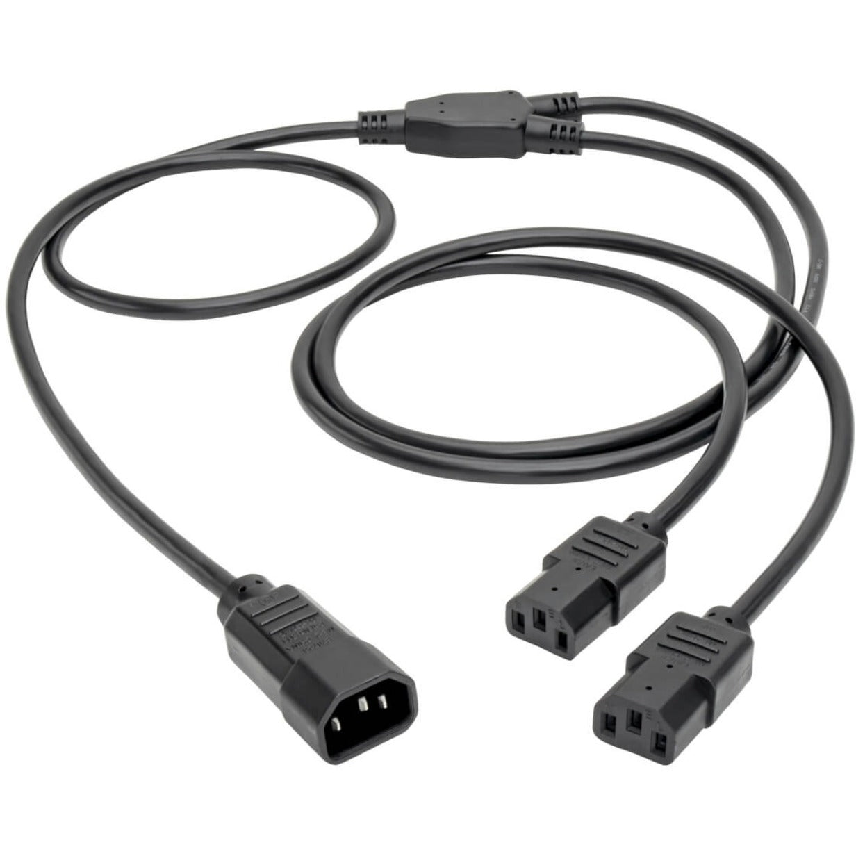 Tripp Lite P004-006-2C13 Splitter Cable, 6 ft, 10A, 110V AC/220V AC