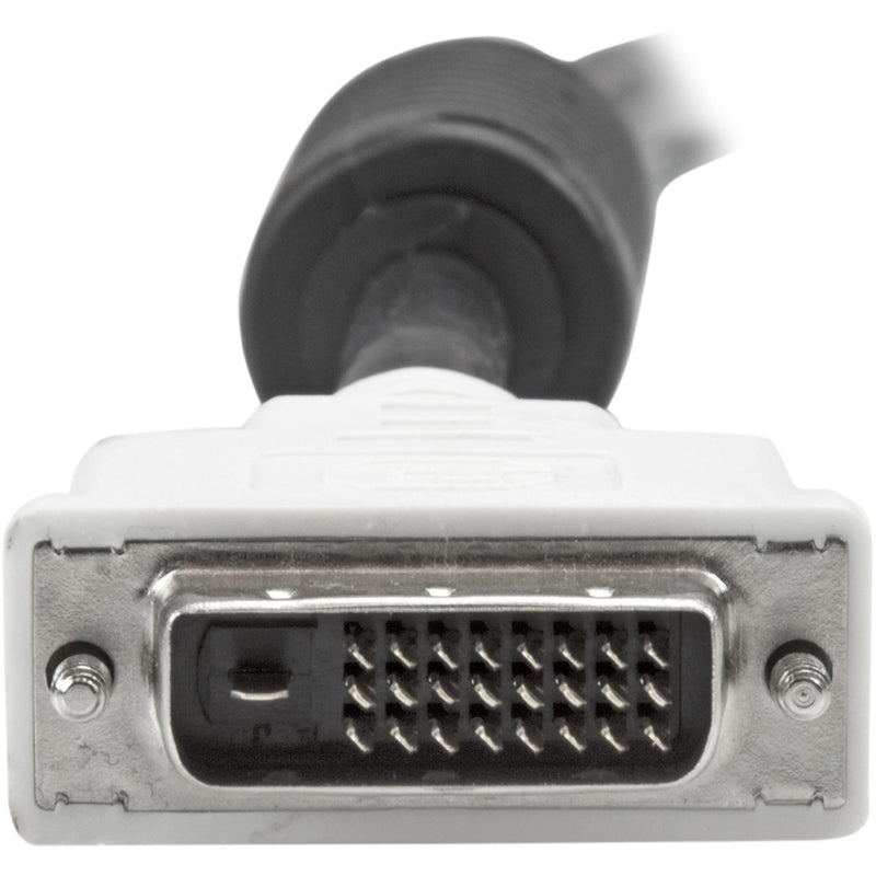 Detailed view of 25-pin DVI-D connector interface with dual-link configuration