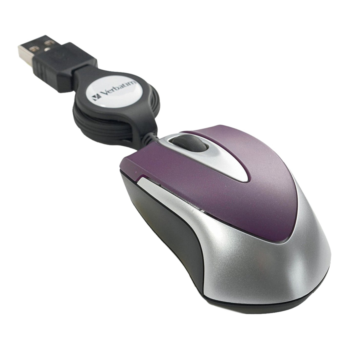 Verbatim 97253 光学旅行鼠标，紫色，USB 2.0，1000 dpi 品牌名称：Verbatim 品牌名称翻译：威睿