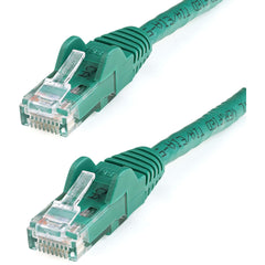 StarTech.com Cat6 Network Cable, 3ft Green Snagless UTP Patch Cable, 10Gb/s, Gold-Plated RJ45 M/M, PoE Compatible, Copper 24AWG, Strain Relief - N6PATCH3GN (Lifetime Warranty)