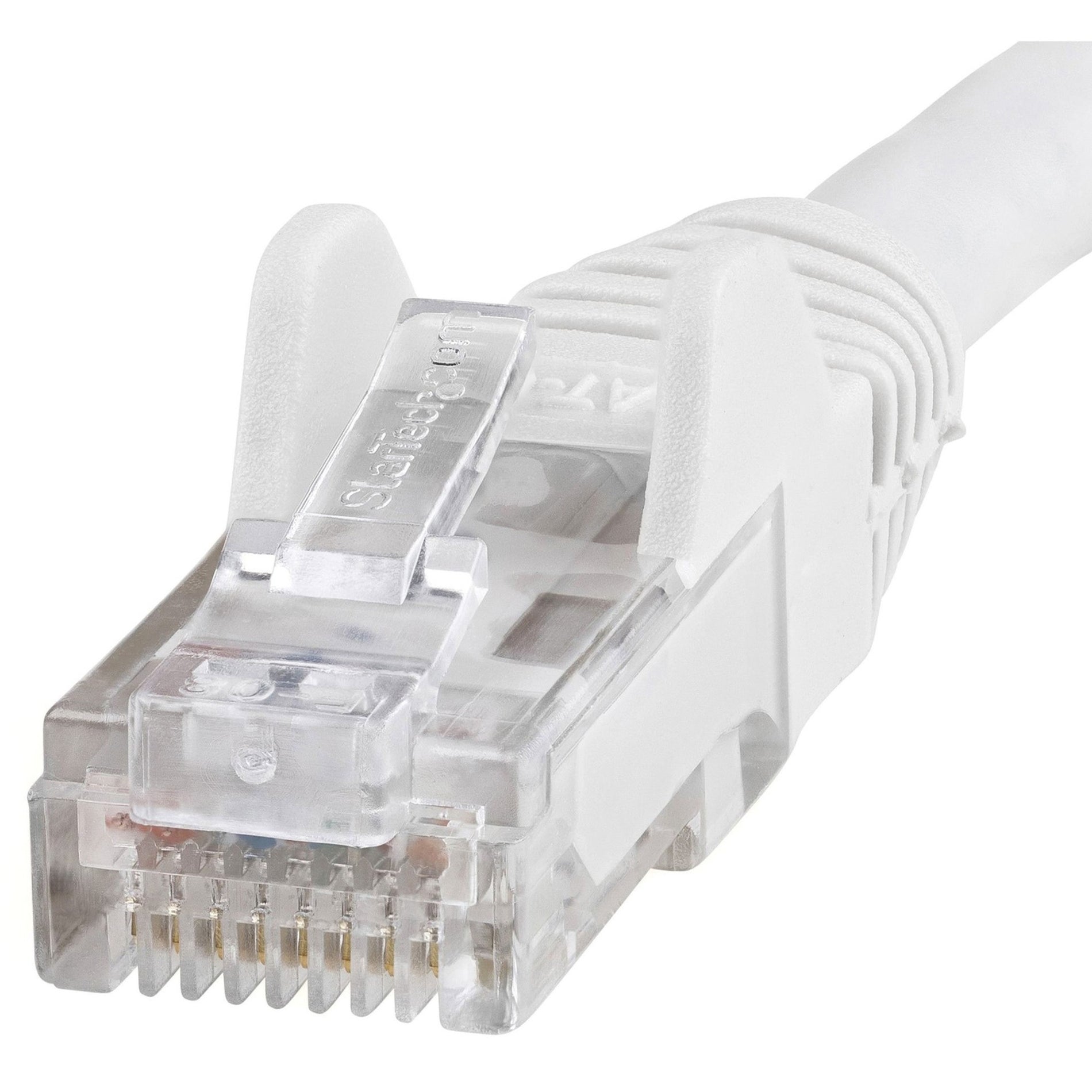 StarTech.com N6PATCH7WH 7 ft White Snagless Cat6 UTP Patch Cable, Lifetime Warranty, ETL Verified