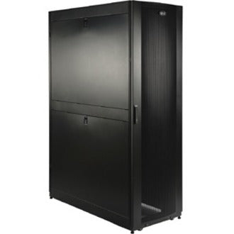 Side angle view of SR42UBDP rack cabinet highlighting security features and construction-alternate-image3