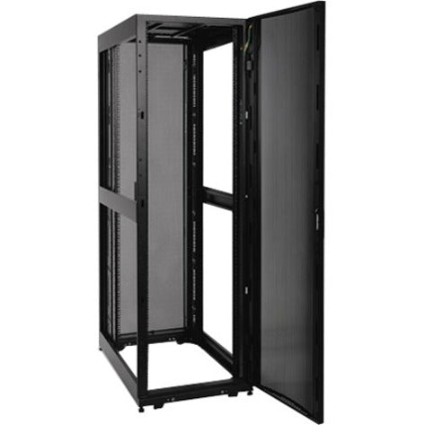 Open view of SR42UBDPWD server cabinet showing internal frame structure and accessibility