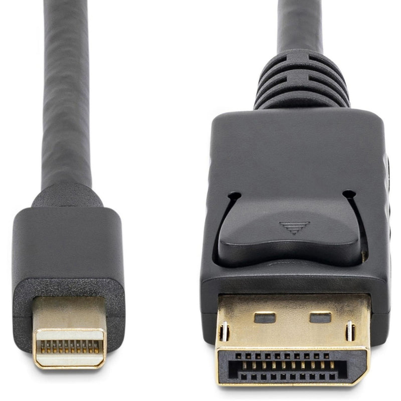 Detailed view of both Mini DisplayPort and DisplayPort connectors showing gold-plated contacts