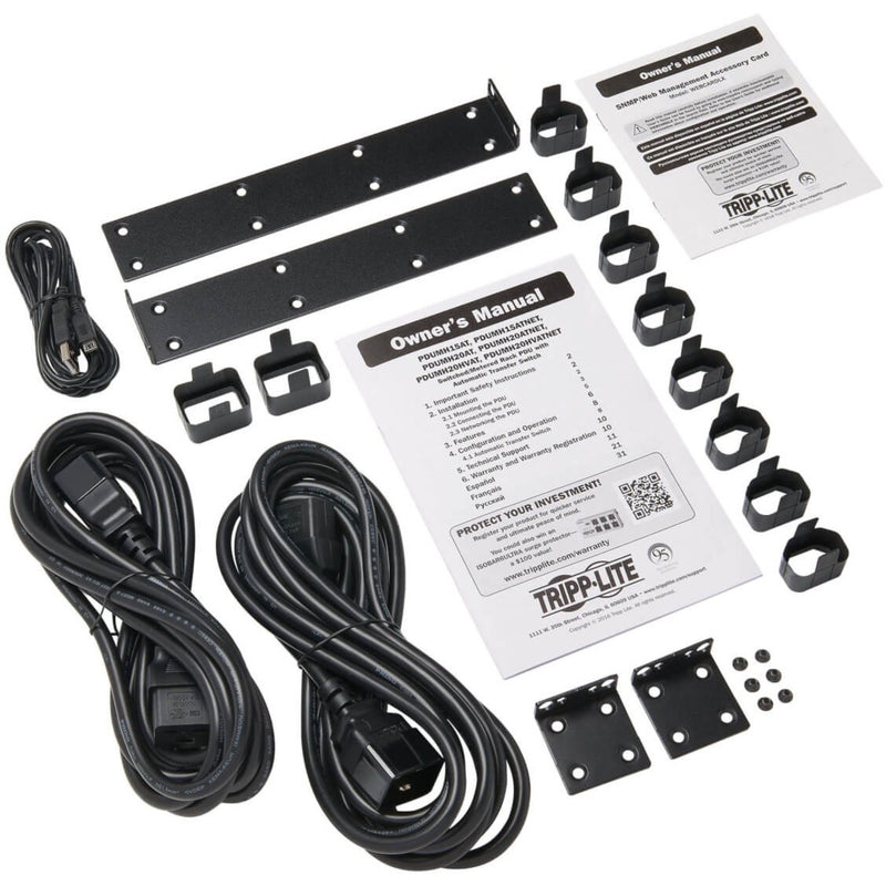 Installation accessories and documentation package for PDU