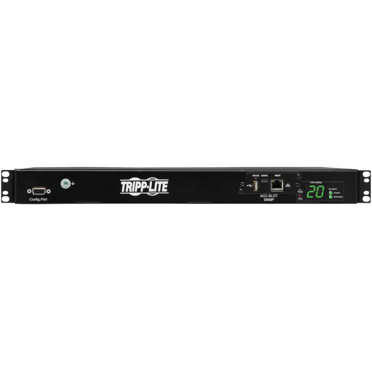 Tripp Lite PDUMH20HVATNET PDU Switched ATS 200V - 240V 16A 10 Outlet TAA Compliant 2 Year Warranty トリップライト PDUMH20HVATNET PDU スイッチ付きATS 200V - 240V 16A 10アウトレット、TAA準拠、2年間保証