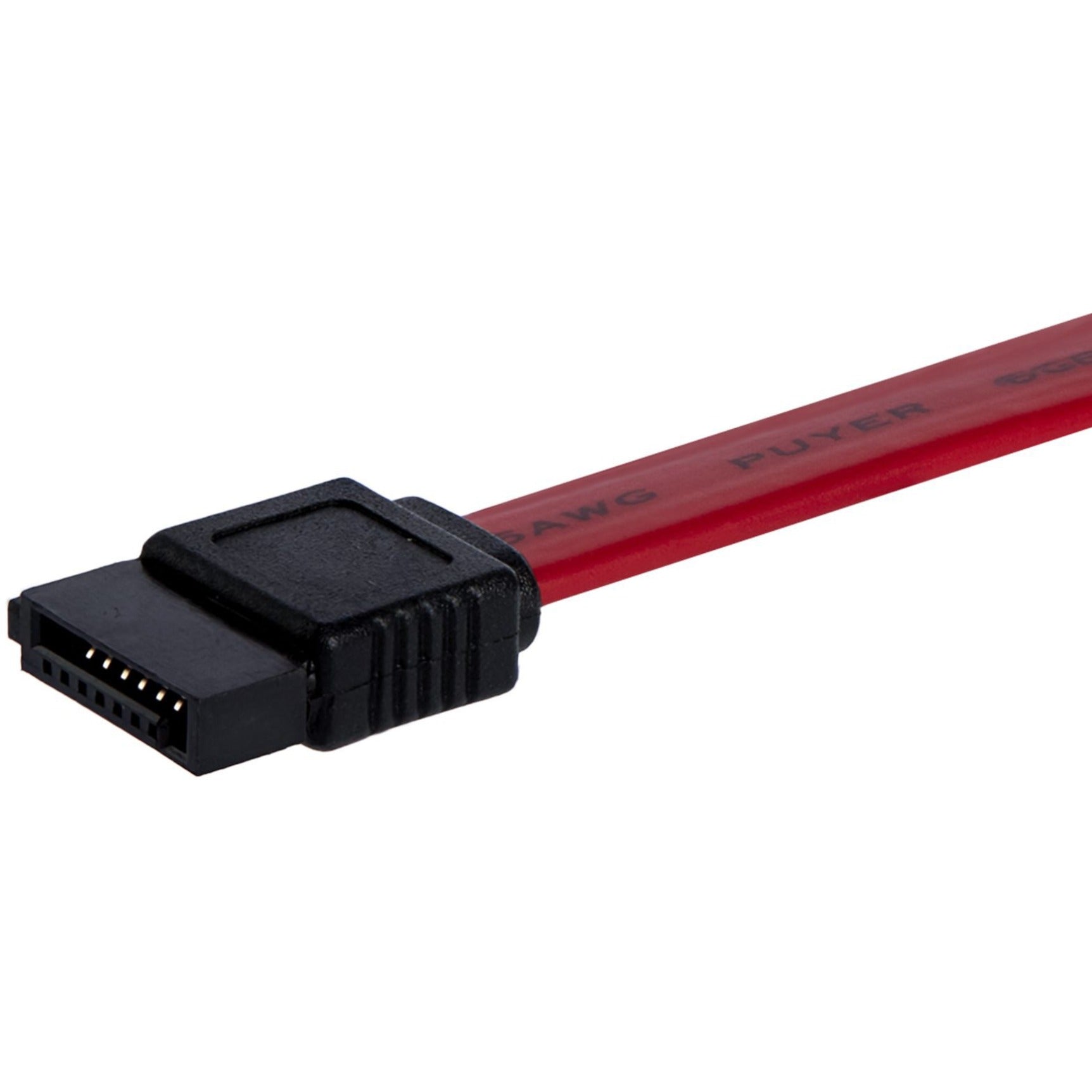 StarTech.com Cable SATA12 SATA Serial ATA de 12 pulgadas Flexible Velocidad de Transferencia de Datos de 6 Gbit/s Rojo.
