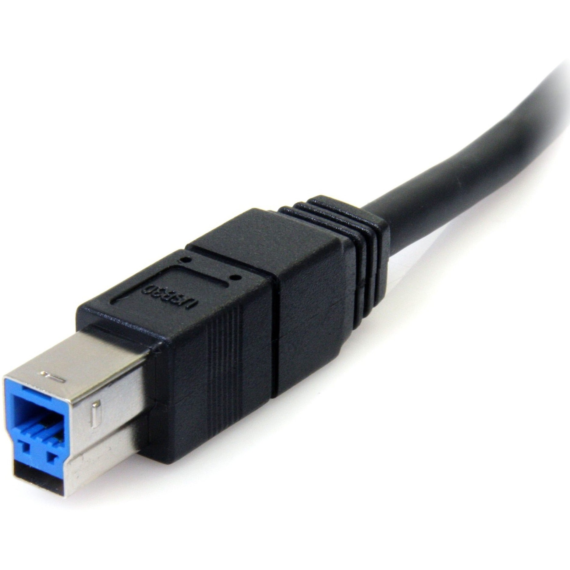 StarTech.com USB3SAB6BK 6 قدم كبل USB 3.0 أسود فائق السرعة A إلى B - ذكر إلى ذكر ، نقل البيانات بسرعة عالية ، ضمان مدى الحياة