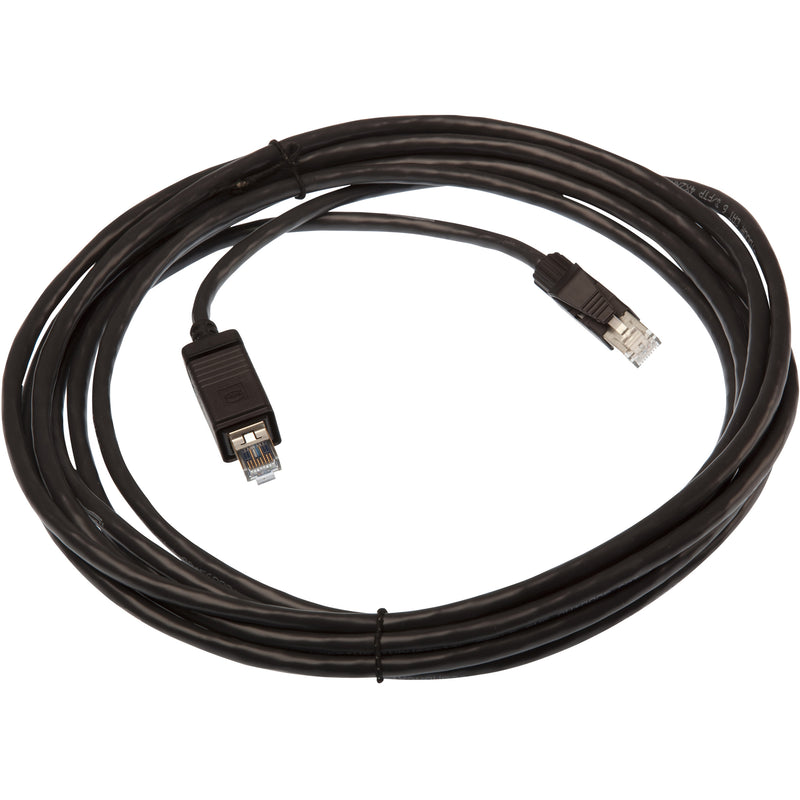 AXIS 5502-731 16.40 ft black shielded Cat.6 network cable with RJ-45 connectors