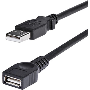 Cable de montaje en panel USB 2.0 A a USB-C, cable de extensión M-F