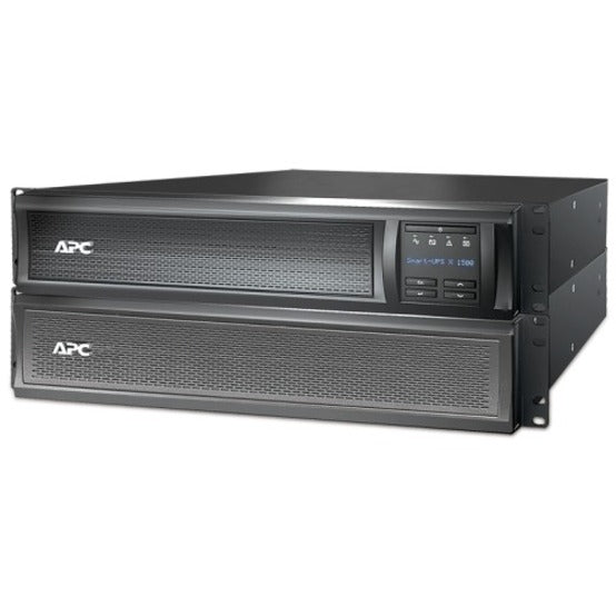 APC Smart-UPS with additional external battery pack in rack-mount configuration