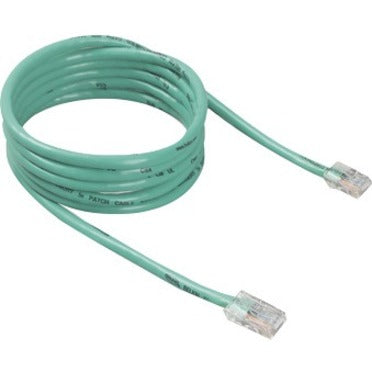 Belkin 3-foot green CAT6 ethernet patch cable with RJ45 connectors coiled in a circular pattern