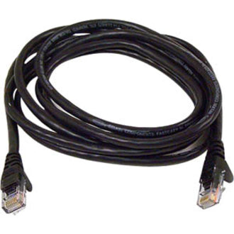 Belkin Cat.6 UTP network patch cable in black with RJ-45 connectors, coiled view showing 7-foot length