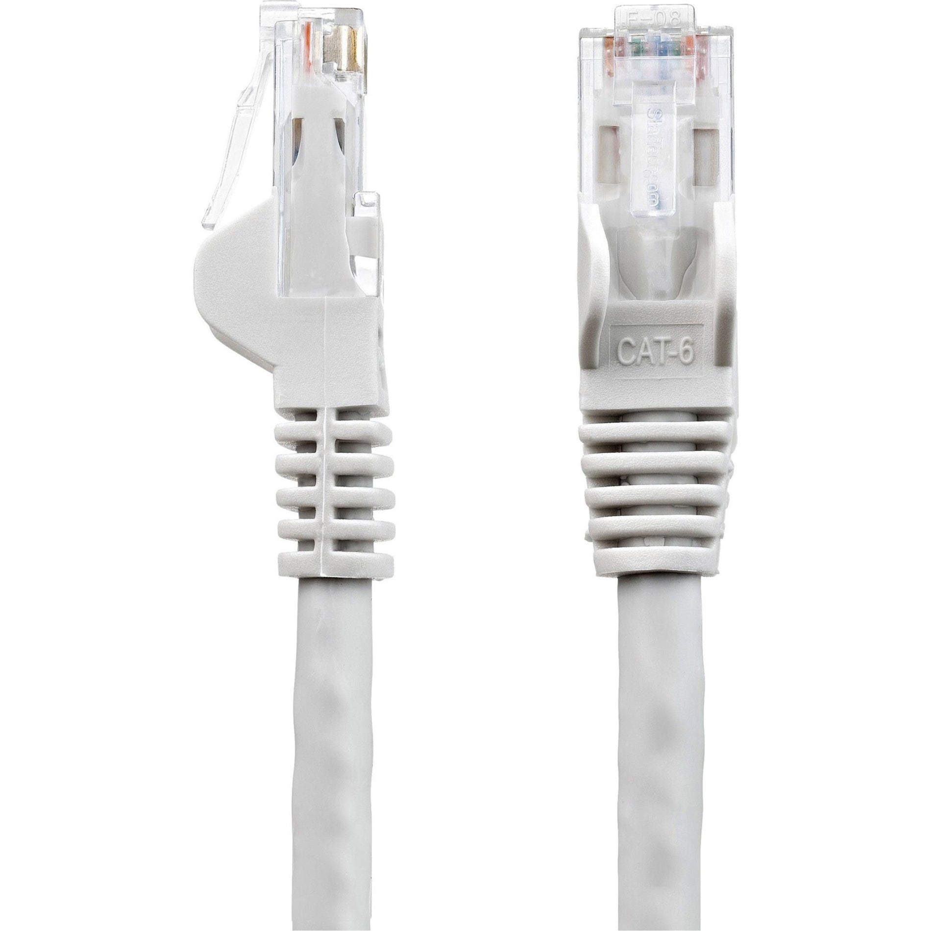 StarTech.com N6PATCH35GR 35 ft Gray Snagless Cat6 UTP Patch Cable, Lifetime Warranty, 10 Gbit/s Data Transfer Rate, Corrosion Resistant