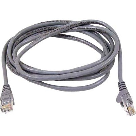 4-foot gray Cat6 ethernet patch cable with gold-plated RJ45 connectors on both ends