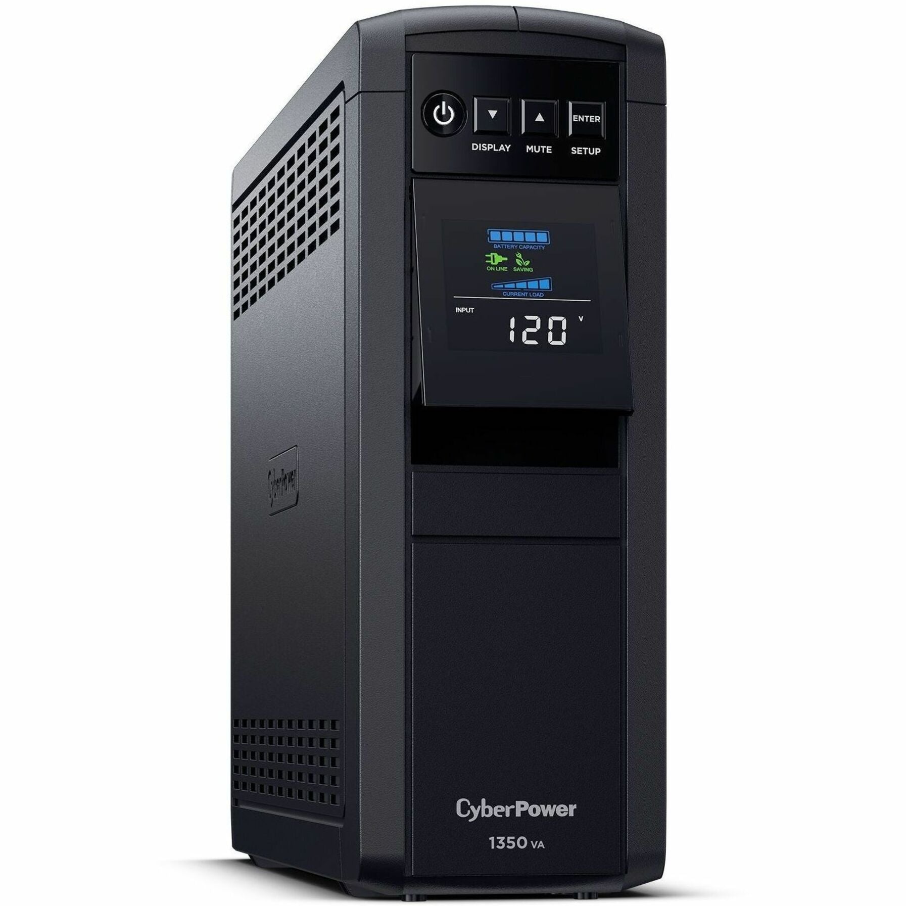 CyberPower CP1350PFCLCD PFC Sinewave UPS Systems, 1350VA Mini-Tower UPS, 3-Year Warranty, Energy Star Certified