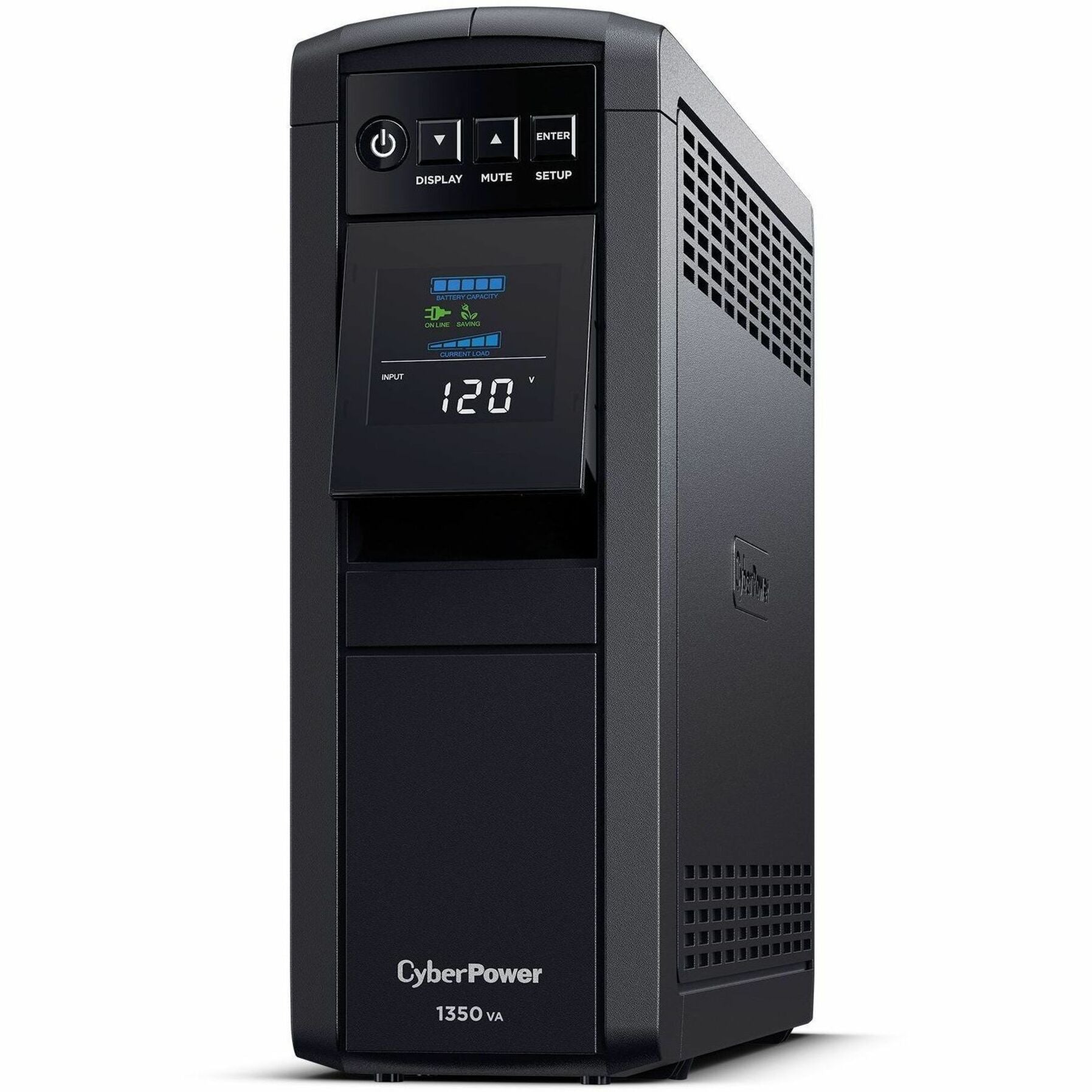 CyberPower CP1350PFCLCD PFC Sinuswellen-UPS-Systeme 1350VA Mini-Tower-UPS 3-Jahres-Garantie Energy Star-zertifiziert