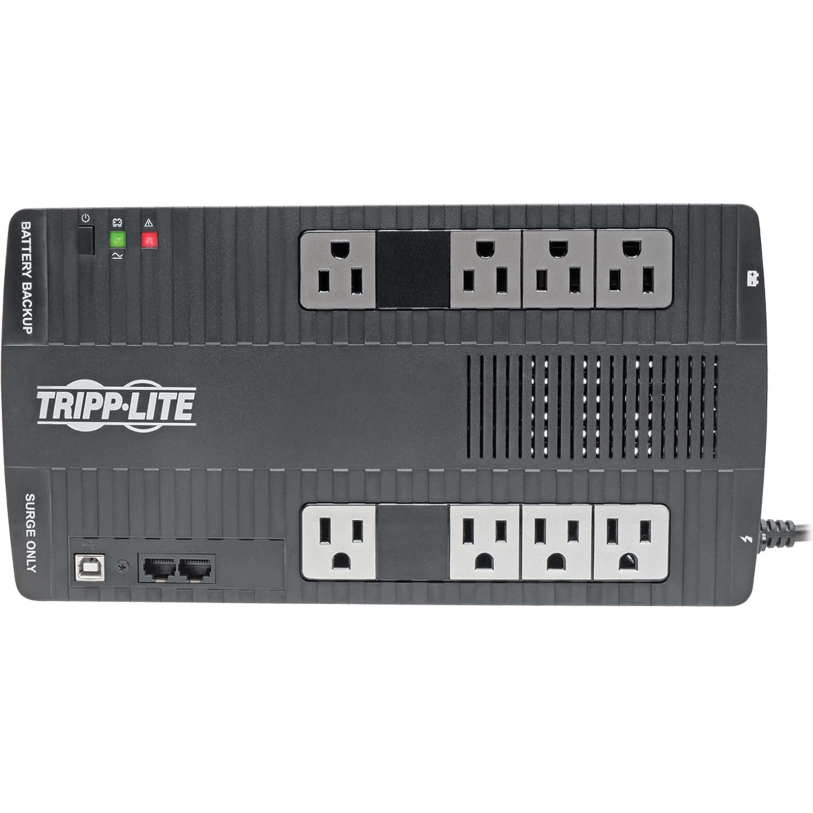 Tripp Lite AVR700U 700 VA 데스크탑 UPS 3년 제한 보증 USB 120V AC 출력