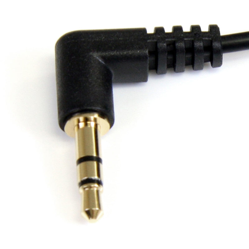 Detailed macro shot of gold-plated 3.5mm connector showing three-ring stereo design