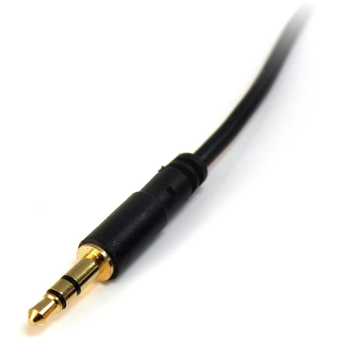 StarTech.com MU6MMS 6 ft Slim 3.5mm Stereo Audio Cable, Molded, Gold Plated, for iPhone, iPod, iPad, MP3 Player, Headphone