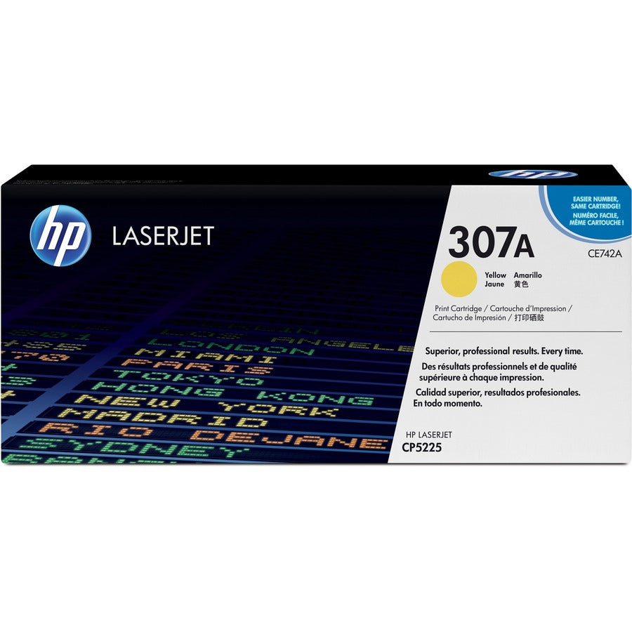 HP CE742A 307A 토너 카트리지 노랑 7300 페이지 출력량