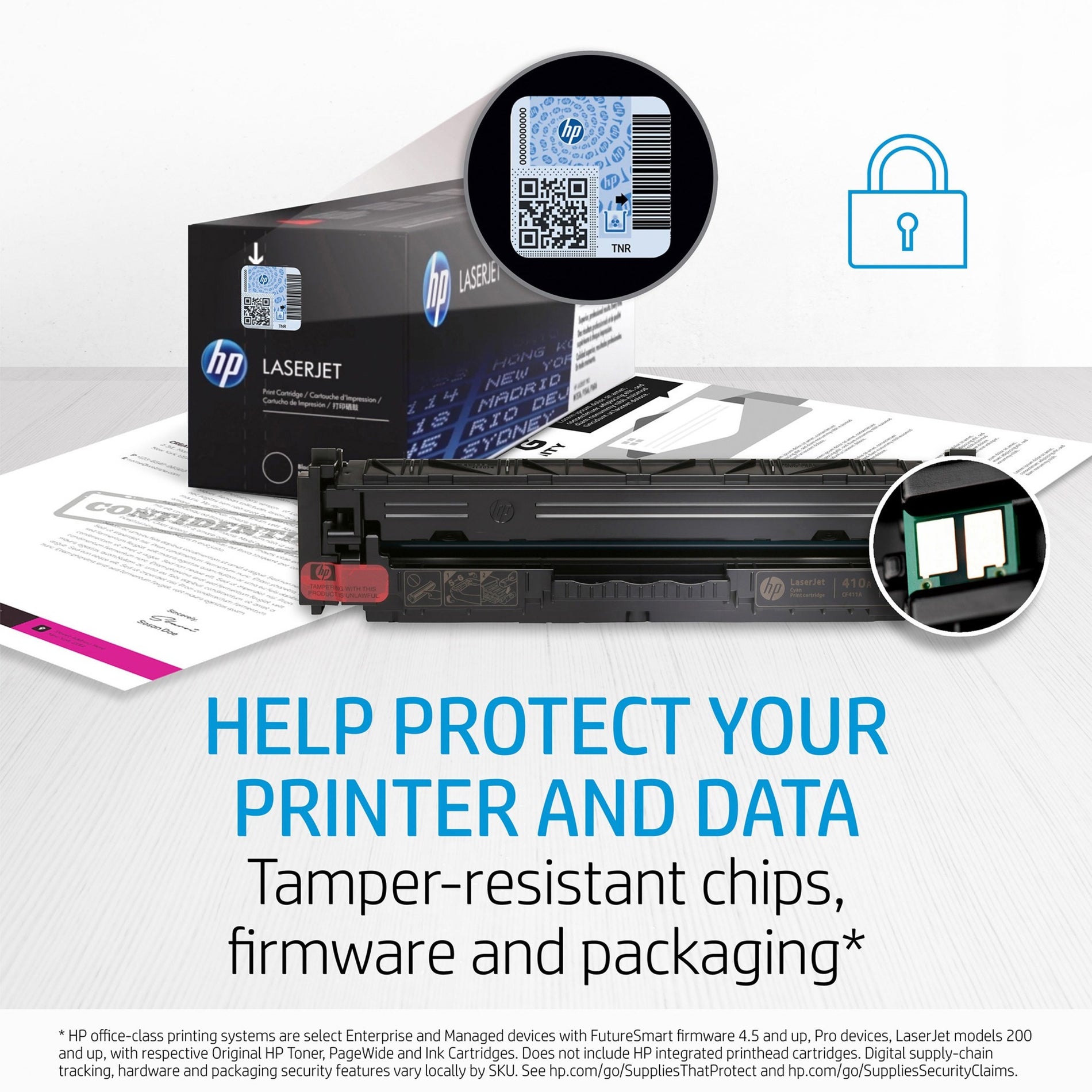 HP toner security features including QR code and tamper-resistant packaging-alternate-image3