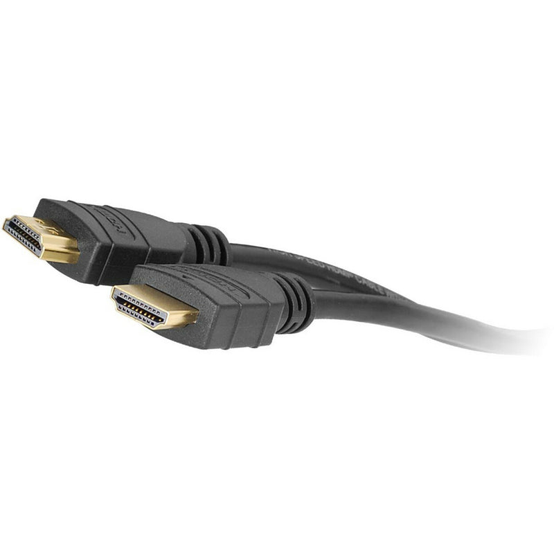 Close-up view of SIIG HDMI cable's gold-plated connectors with molded strain relief