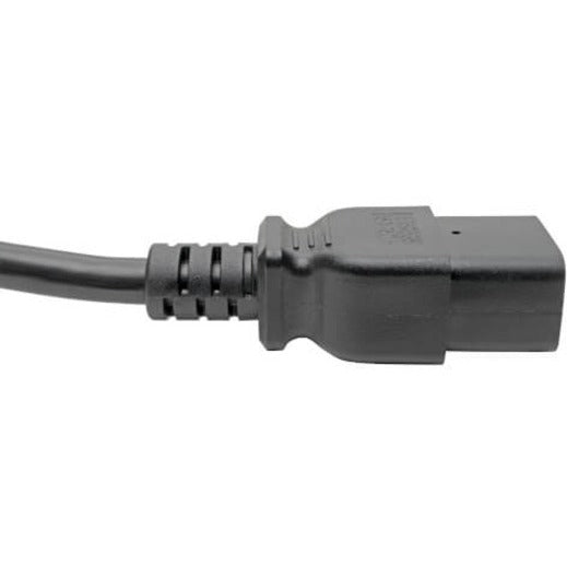 Close-up of Tripp Lite B126-1A1 power connector design