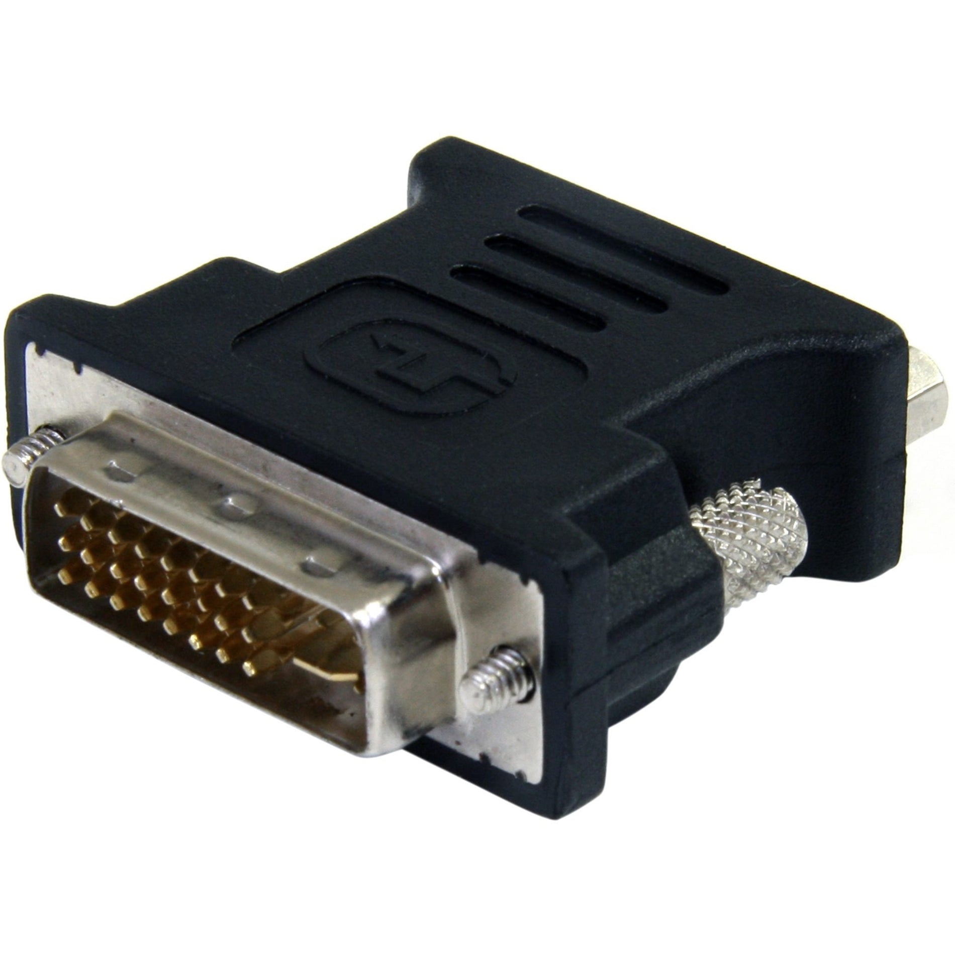 Adaptador de cable DVI a VGA StarTech.com - Negro - M/H Moldeado Bloqueo de tornillo