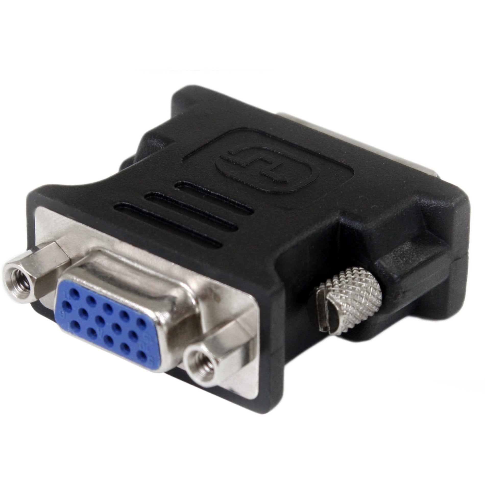 StarTech.com DVIVGAMFBK DVI to VGA Cable Adapter - Black - M/F, Molded, Screw Lock