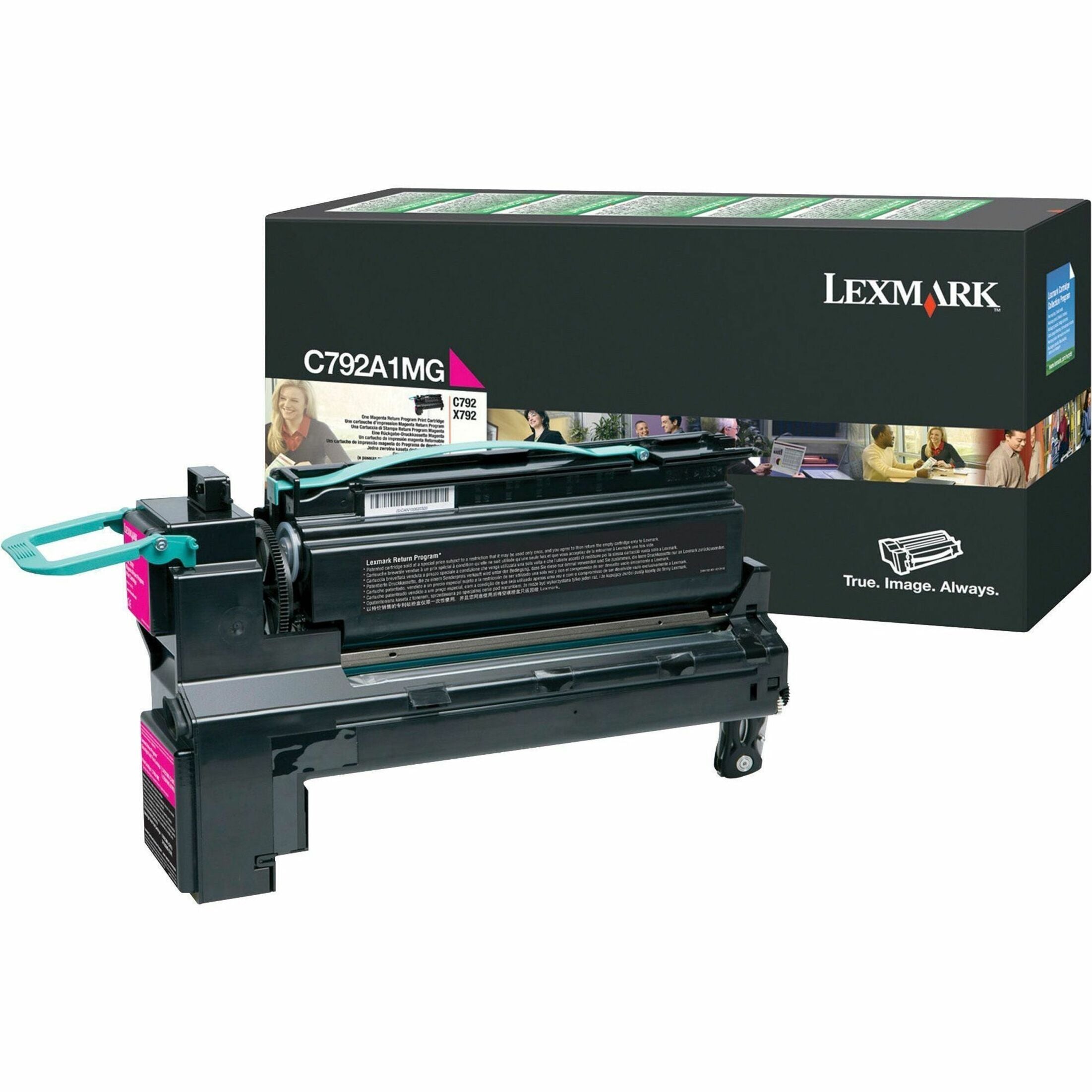 Lexmark C792A1MG Toner Cartridge Magenta 6000 Page Yield  Lexmark C792A1MG Toner Cartridge Magenta 6.000 pagina opbrengst